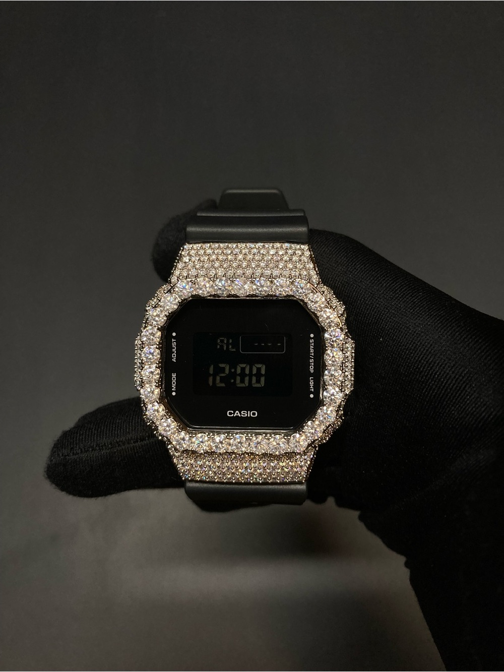 ✨ Custom Moissanite Dw-5600 G-SHOCK Watch 💎 | GRA Certified ✨